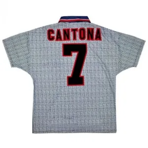 Manchester United Retro-Auswärtstrikot CANTONA 1995-1996 - Grau