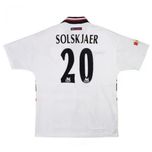 Manchester United Retro-Auswärtstrikot SOLSKJAER 1997/98 - Weiß