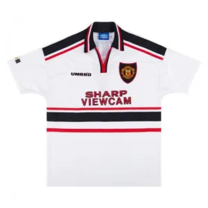 Manchester United Retro-Auswärtstrikot 1997-1999 - Weiß