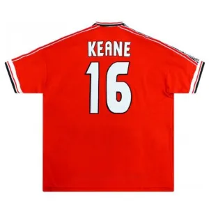 Manchester United KEANE 1998 2000 Retro-Heimtrikot - Rot