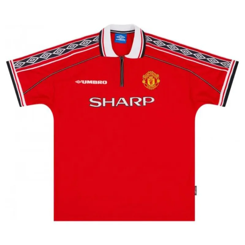 Manchester United SCHOLES 1998 2000 Retro Home Jersey - Red