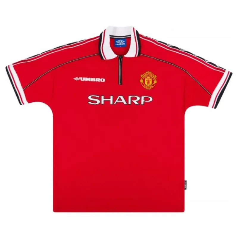 Manchester United SOLSKJAER 1998 2000 Retro-Heimtrikot - Rot