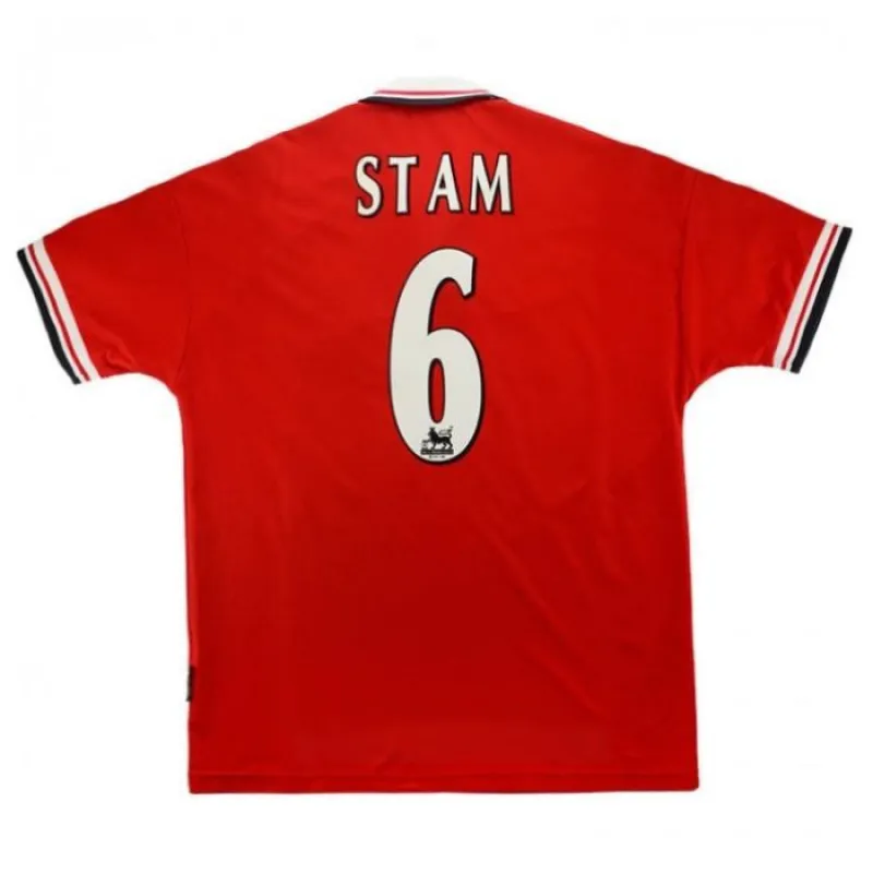 Manchester United STAM 1998 2000 Retro-Heimtrikot - Rot
