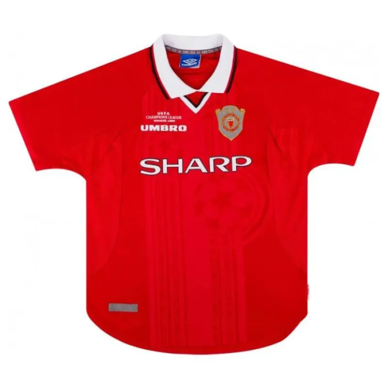 Manchester United SCHOLES 1999/00 Maillot domicile rétro - Rouge