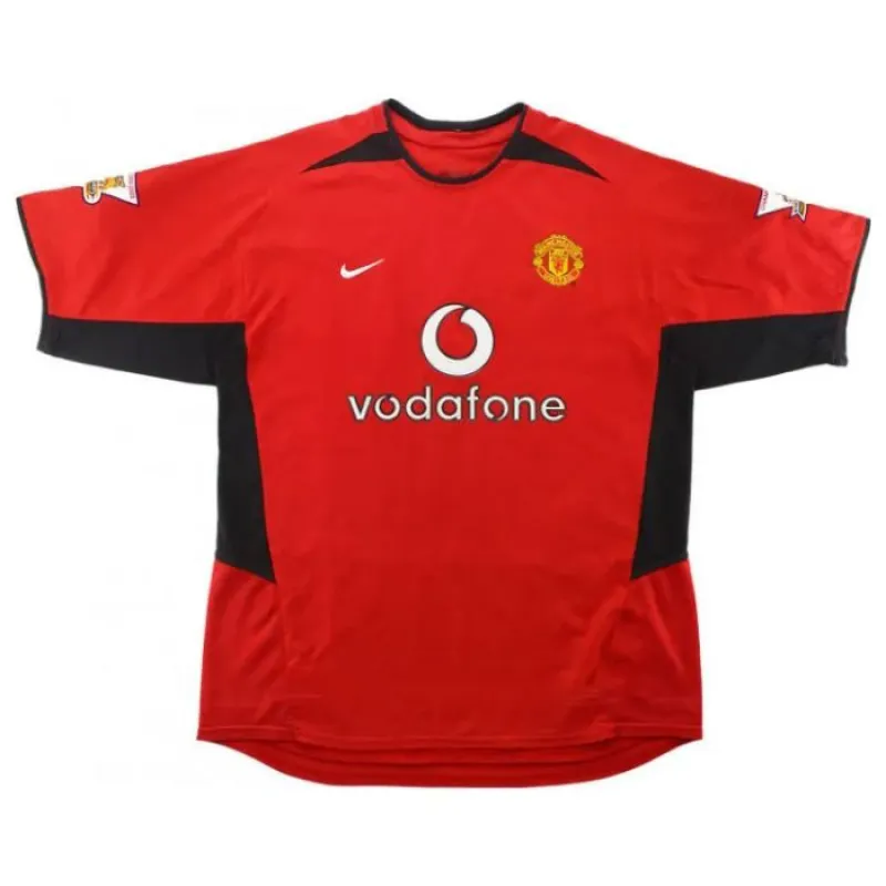 Manchester United SOLSKJAER 2002 2004 Camiseta retro local - Roja