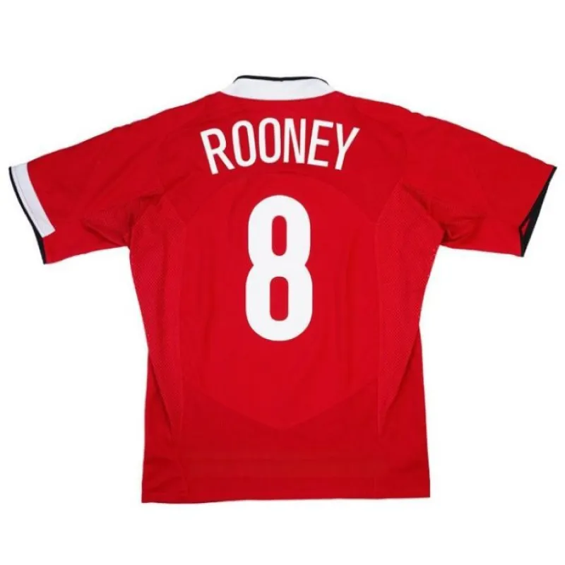 Manchester United ROONEY 2004 2006 Retro-Heimtrikot - Rot