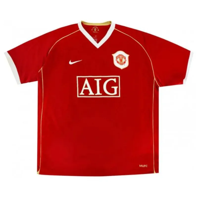 Manchester United SOLSKJAER 2006/07 Camiseta retro local - Roja