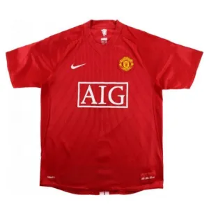 Manchester United 2007 2009 Retro-Heimtrikot - Rot