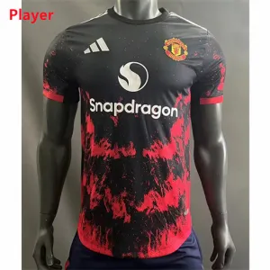Manchester United 2024/25 Spieler-Trainings-Trikot - Schwarz/Rot