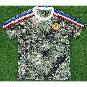 Manchester United 2024/25 Signiertes Trikot Kollaborationsausgabe - Grün/Grau