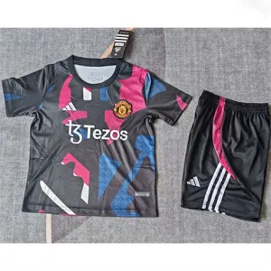 Manchester United Kinder - Trainings - Trikot + Shorts 2024/25 - Schwarz