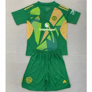 Manchester United Kinder-Torwart-Trikot + Shorts 2024/25 - Grün