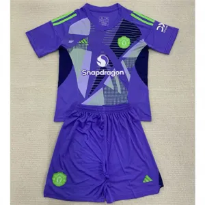 Manchester United Kinder-Torwart-Trikot + Shorts 2024/25 - Lila