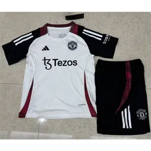 Manchester United Kinder - Trainings - Trikot + Shorts 2024/25 - Weiß