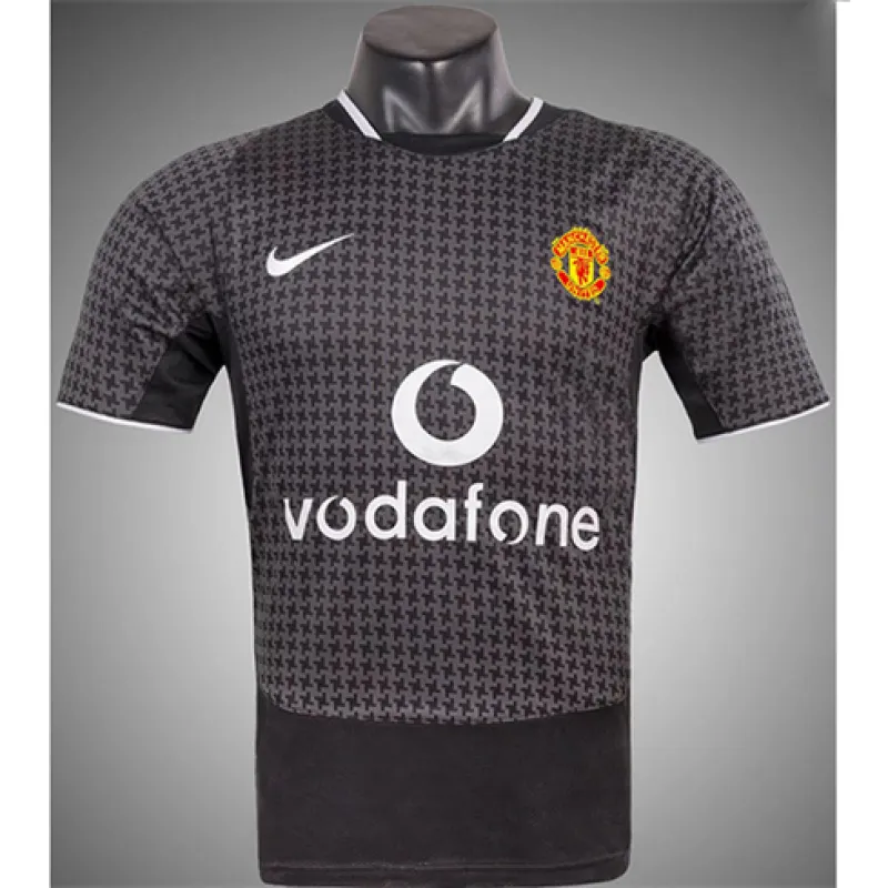 Manchester United 2003 - 2005 Retro - Auswärts - Trikot - Grau