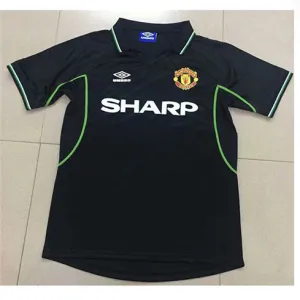 Manchester United 1998 Retro - Auswärts - Trikot - Schwarz