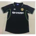 Camiseta retro de fuera de Manchester United en 1998 - Negra