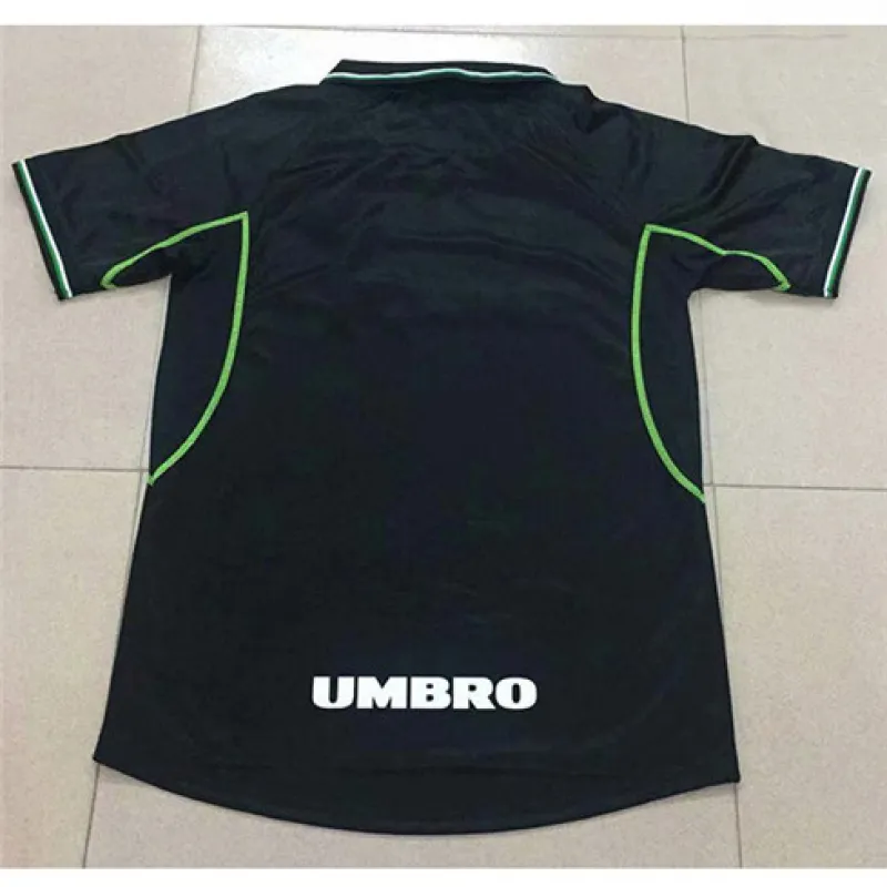 Camiseta retro de fuera de Manchester United en 1998 - Negra