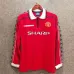 David Beckham's 1998 - 99 Manchester United Retro - Heim - Langarm - Trikot - Rot