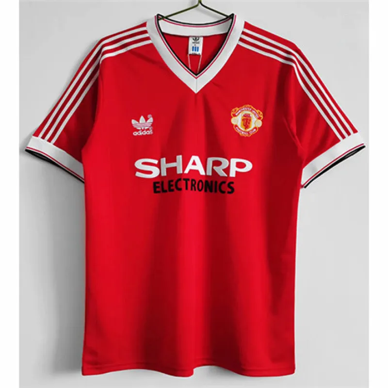Maillot rétro domicile de Manchester United 1983 - Rouge