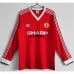 Maillot rétro à manches longues domicile rouge de Manchester United en 1983