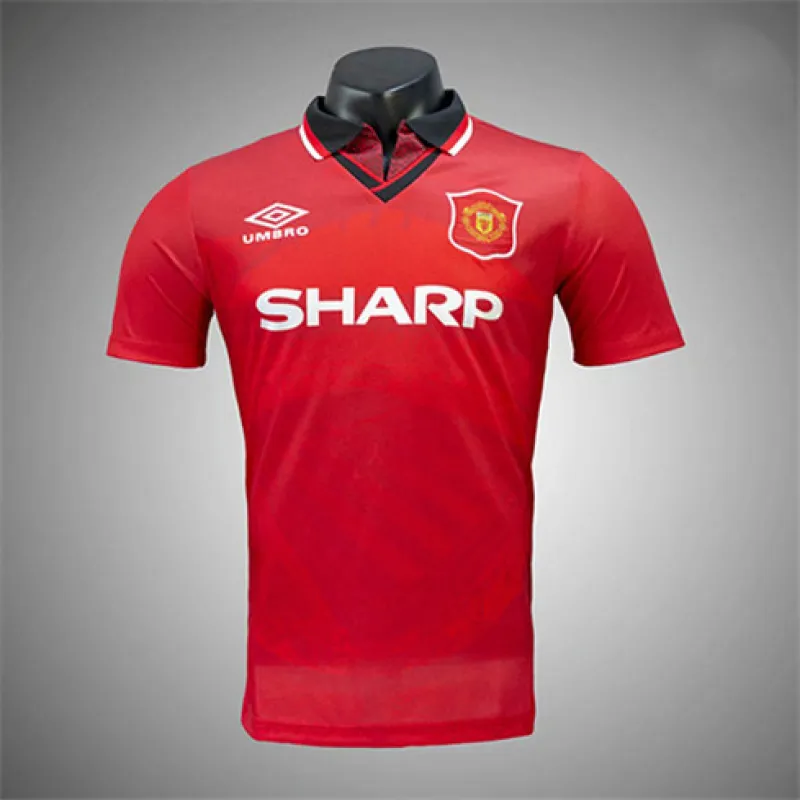 Maillot rétro domicile de Manchester United 1994-96 - Rouge