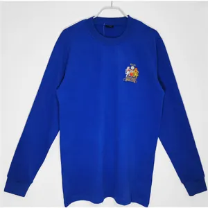 Manchester United 1968 Away - Blue Retro Long - Sleeve Jersey