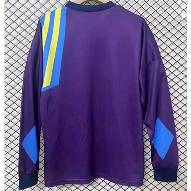 Maillot rétro à manches longues du gardien de Manchester United 1992/93 - Violet