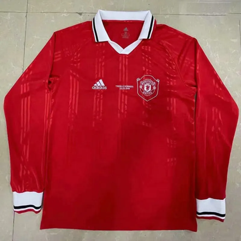 Maillot rétro pour enfants de Manchester United 1999/00 - Rouge