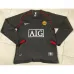 Maillot rétro à manches longues de Manchester United 2007/08 - Noir