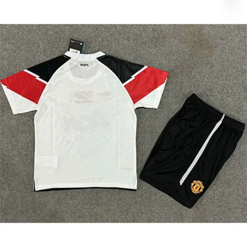 Maglia retro per bambini di Manchester United 2011/12 Trasferta - Bianca