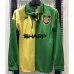 Manchester United Retro Langärmel-Trikot 1992 - 94 - Grün/Gelb