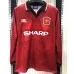 Manchester United Retro Langärmel-Heim-Trikot 1994-96 - Rot
