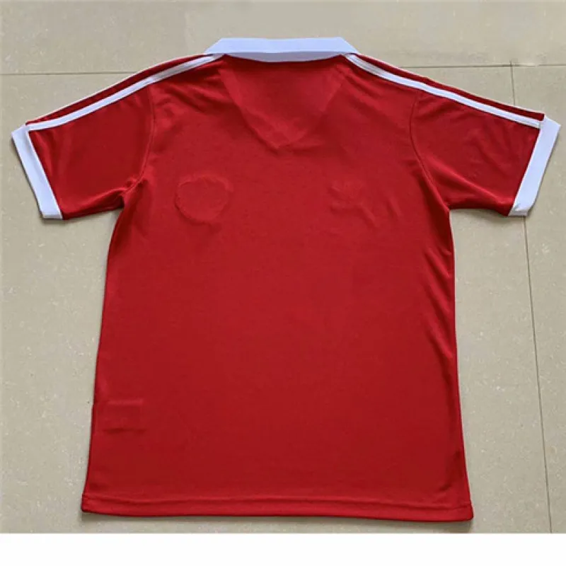 Maillot rétro domicile de Manchester United 1980 - Rouge