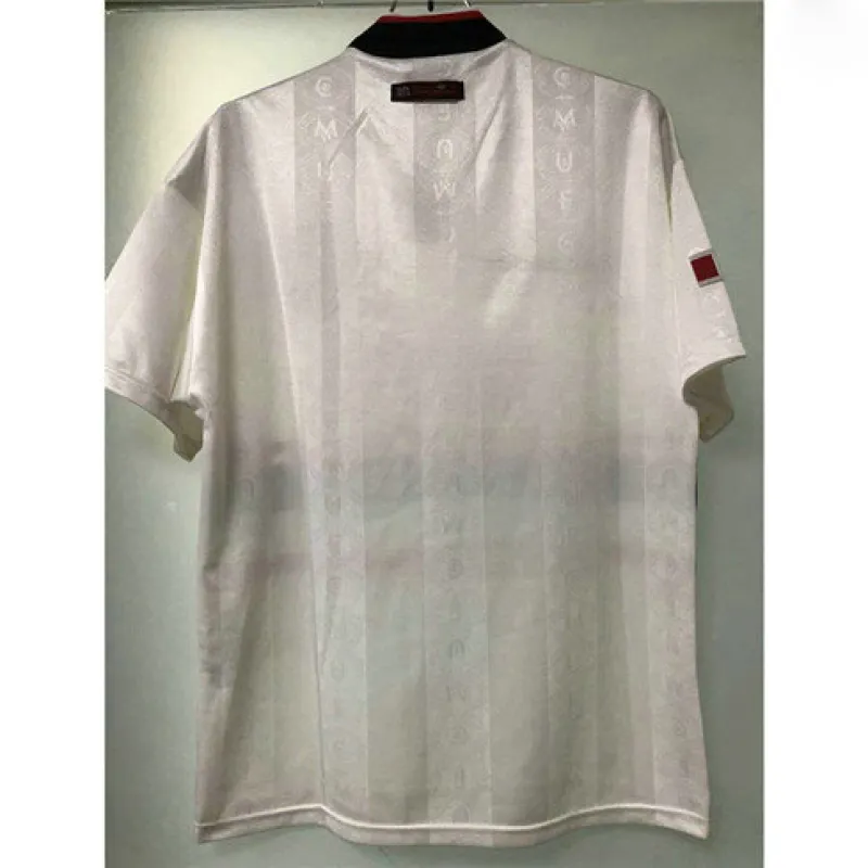 Maillot rétro d'extérieur de Manchester United 1988/89 - Blanc
