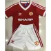 Maillot rétro pour enfants de Manchester United 1984 domicile - Rouge