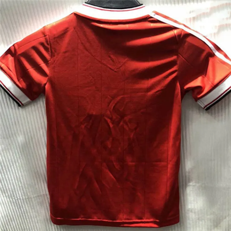 Maillot rétro pour enfants de Manchester United 1984 domicile - Rouge