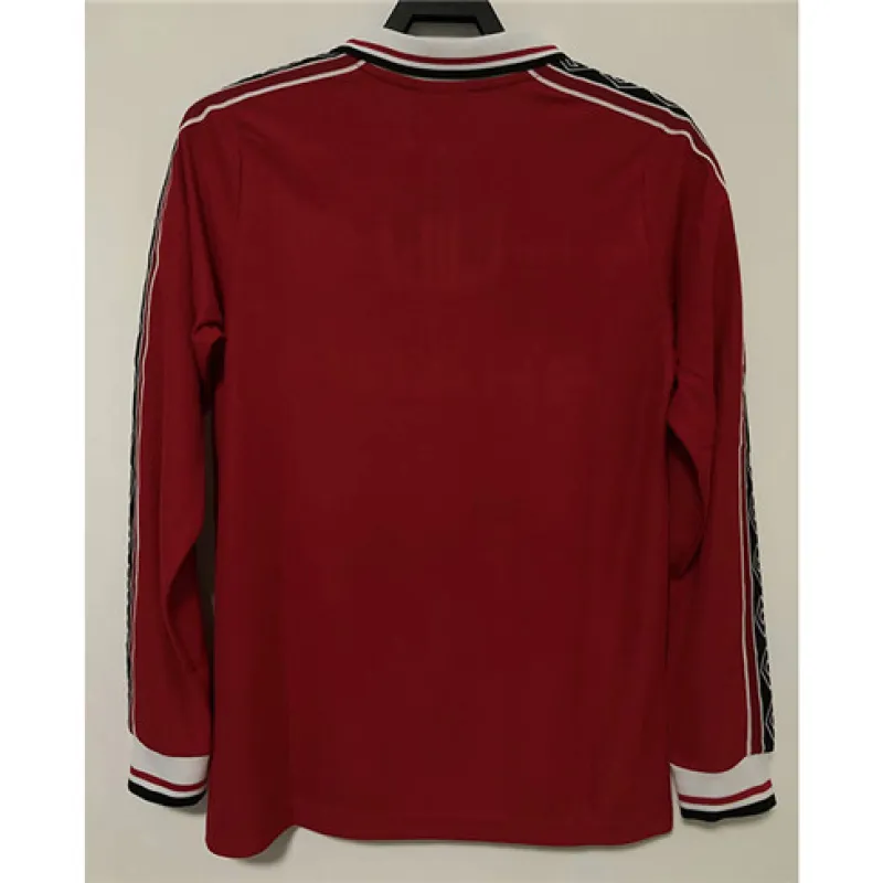 Maglia retro a maniche lunghe di casa di Manchester United 1998 - Rossa
