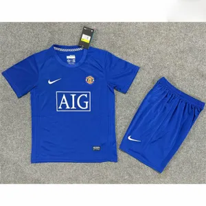 Manchester United Kids' Retro Jersey 2008/09 Away - Blue