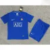 Manchester United Kinder Retro Trikot 2008/09 Auswärts - Blau