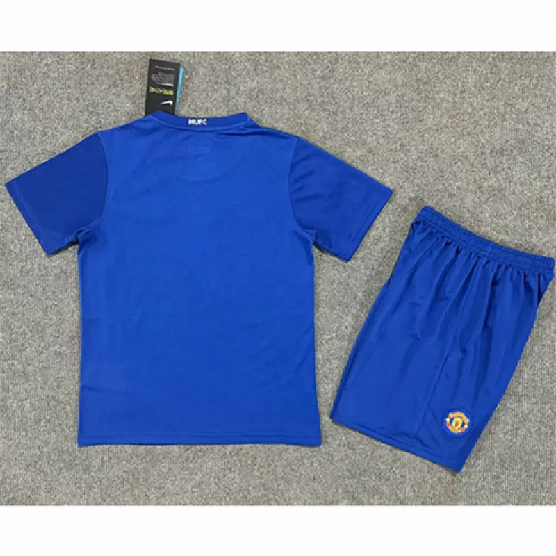 Manchester United Kinder Retro Trikot 2008/09 Auswärts - Blau