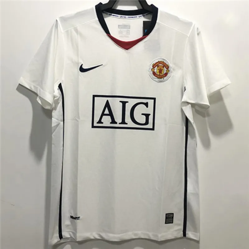 Manchester United Retro Auswärts-Trikot 2009 - Weiß