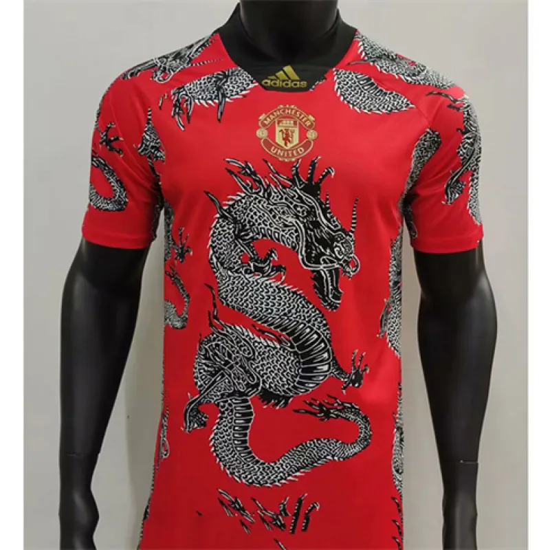 Manchester United Retro Trikot 2019/20 Heim Drachenedition - Rot