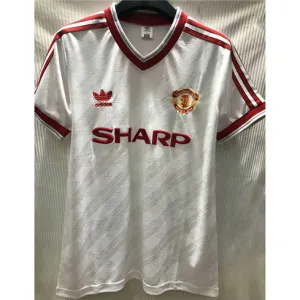 Manchester United Retro Jersey 1986 Away - White