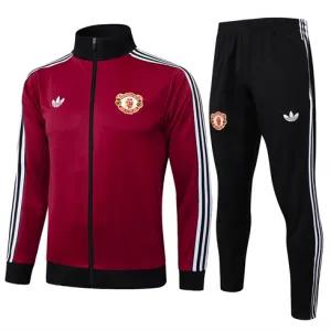 Manchester United Sportjacke 2024/25 Weinrot