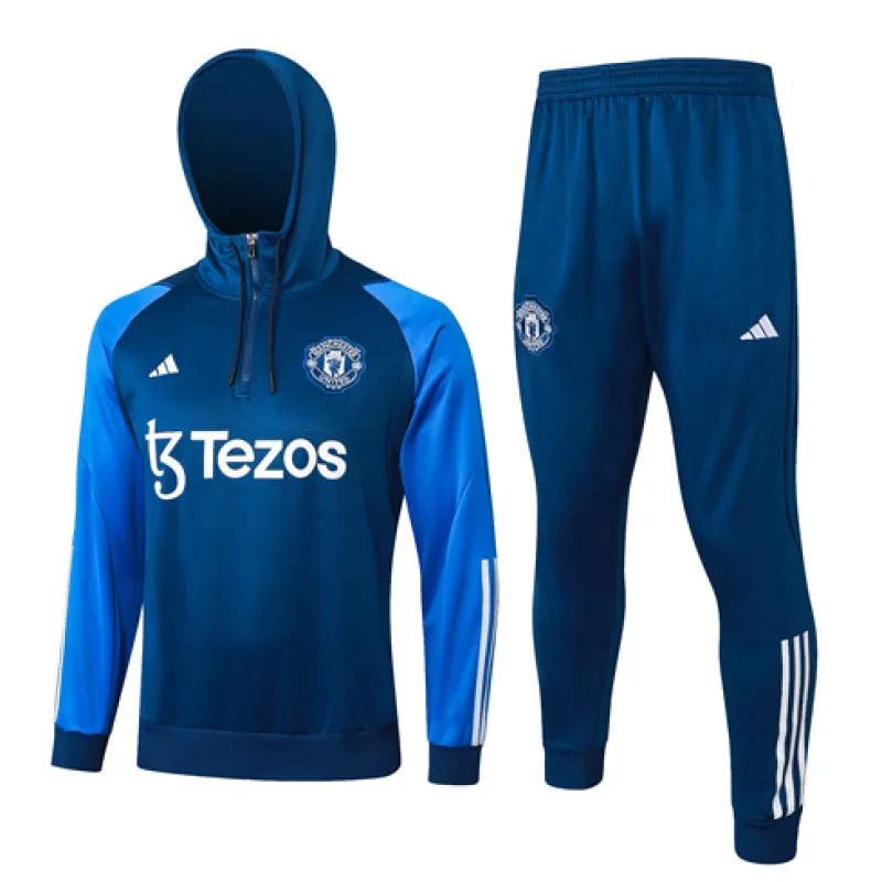 Manchester United Hooded Sports Suit 2024/25 Blue