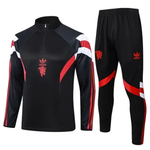 Manchester United Kinder-Sportanzug 2024/25 Schwarz