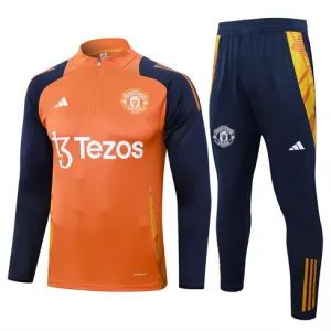 Manchester United Kinder-Sportanzug 2024/25 Orange