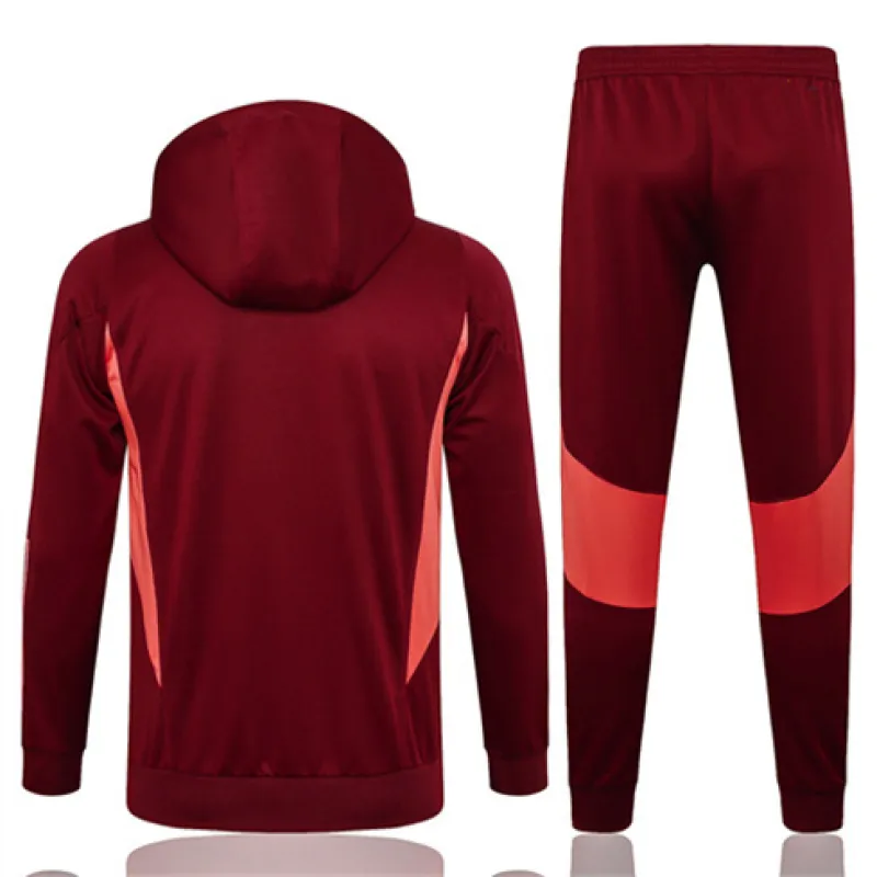 Manchester United Kids' Hooded Sports Suit 2024/25 Wine Red