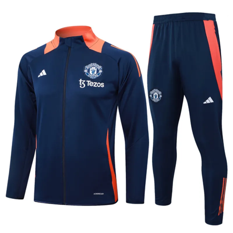 Manchester United Kinder-Sportjacke 2024/25 Blau